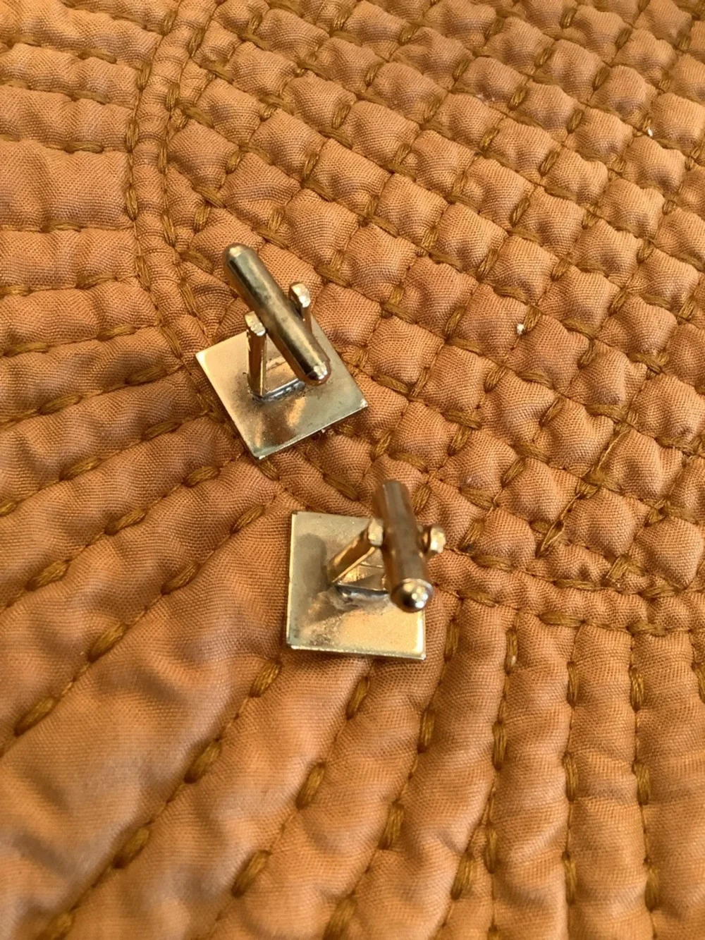 Lot of Classic Cufflinks and Tie Clip - Elegant Geometric Designs